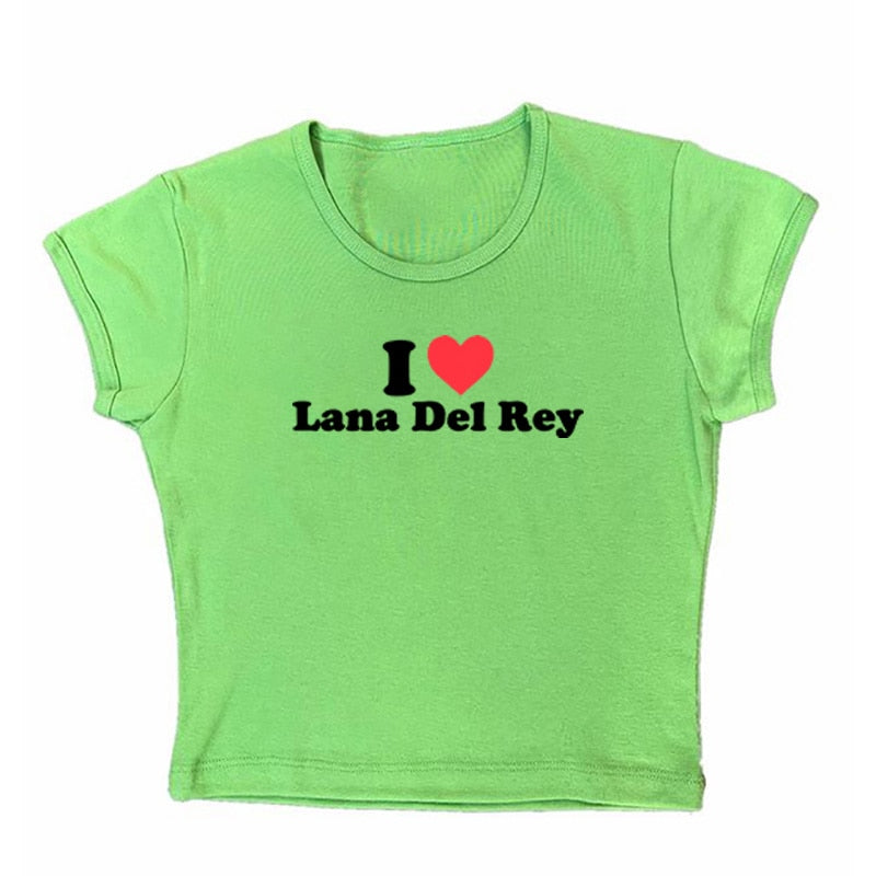I Love Lana Del Rey Crop Top