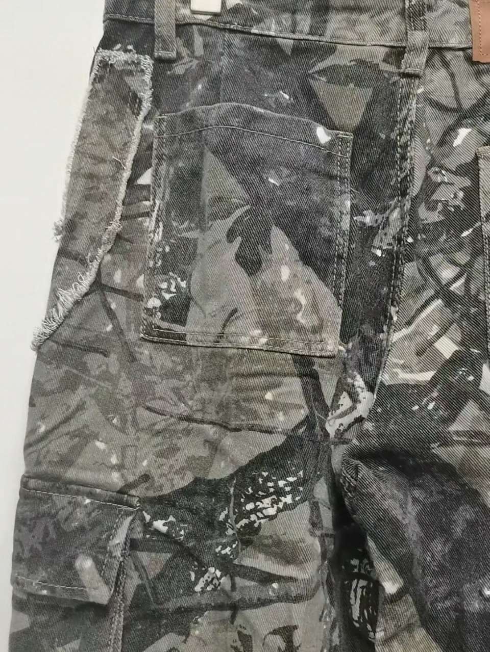 Camouflage Denim Cargos