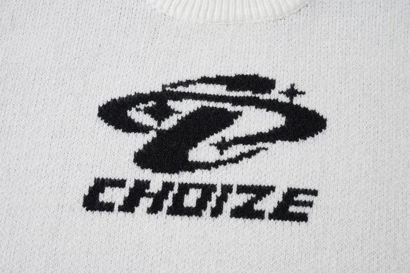 Sports Style Knitted Sweater