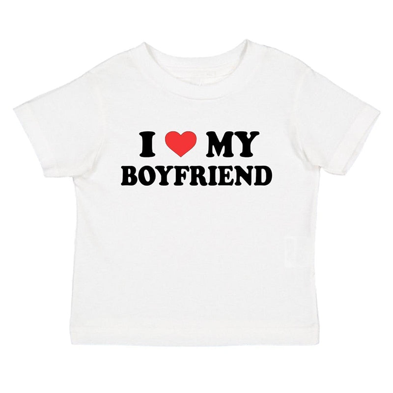I Love My Boyfriend Crop Top