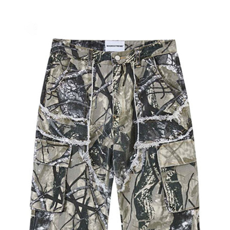 Camouflage Denim Cargos