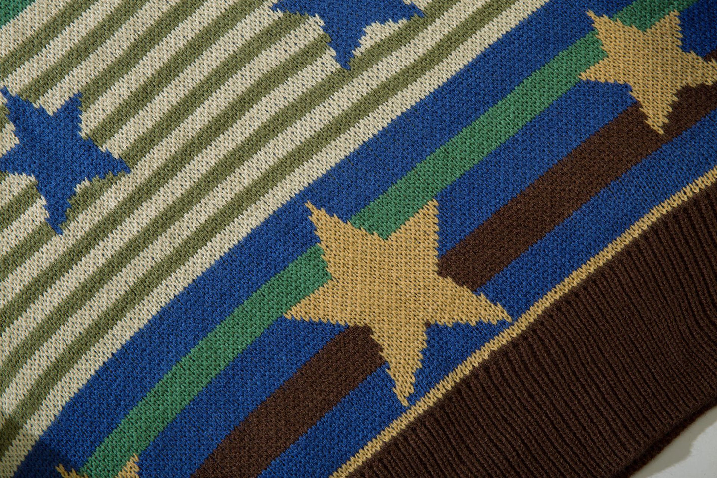 Vintage Star Striped Sweater