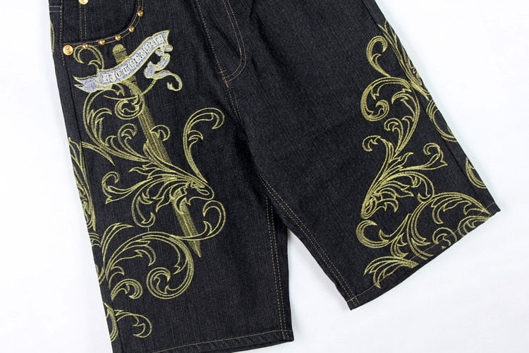 Men's Golden Wings Denim Shorts