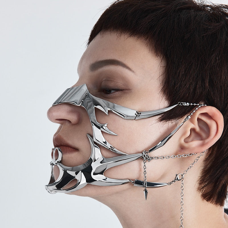 Metal Mechanical Face Ornaments