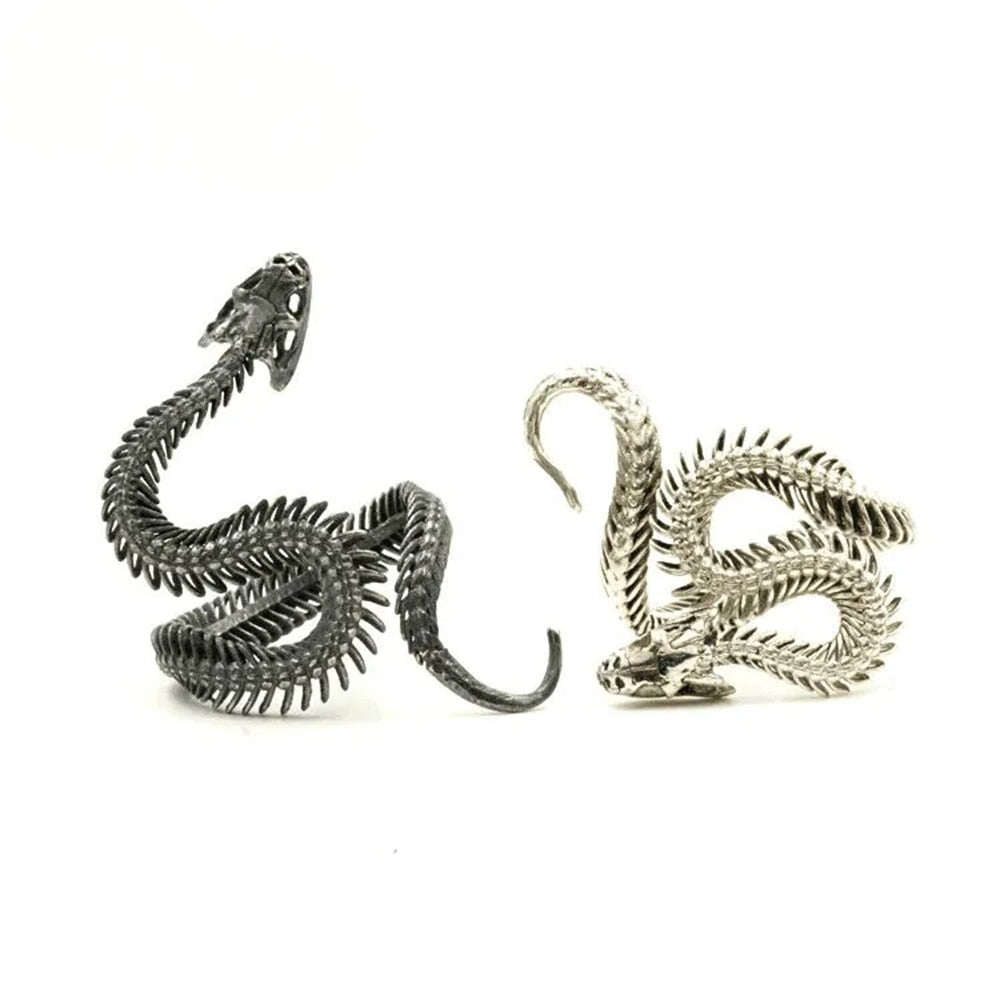 Horned Snake Adjustable Rings