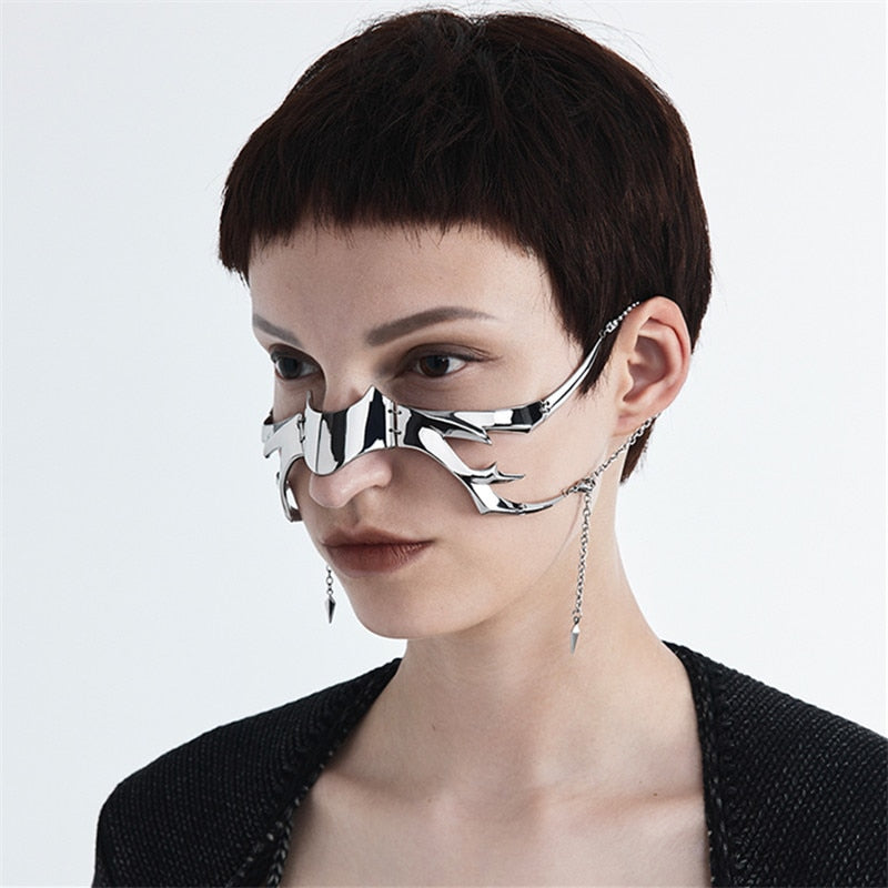 Metal Mechanical Face Ornaments