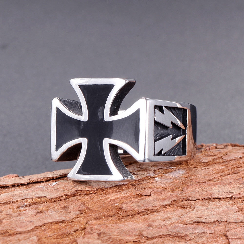 Black Cross Ring