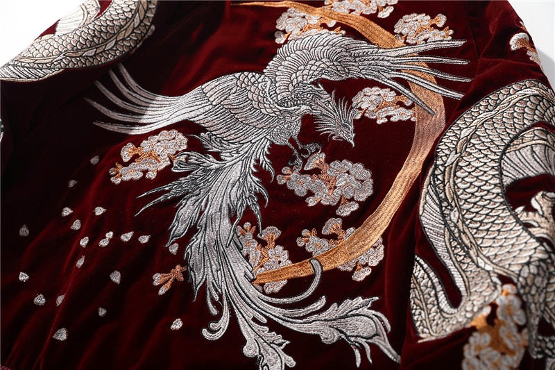 Dragon and Phoenix Embroidery Jacket