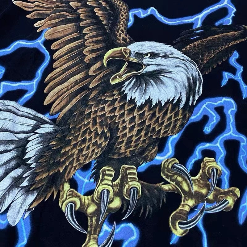 Custom Lightning Eagle Graphic Tee
