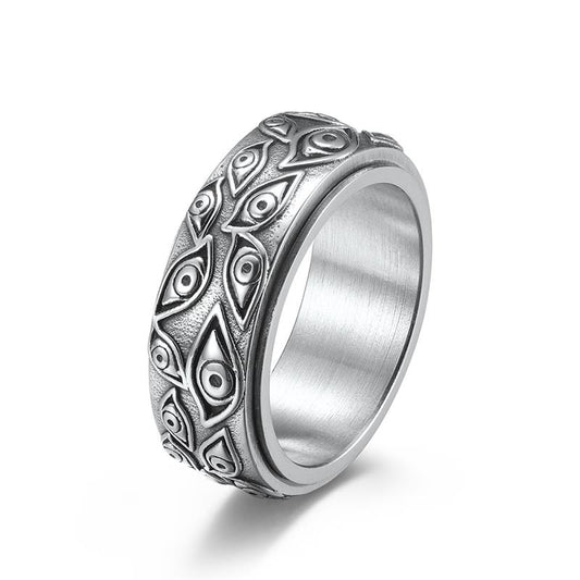 Rotating Silver Hellsing Ring