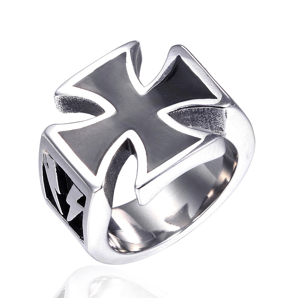 Black Cross Ring
