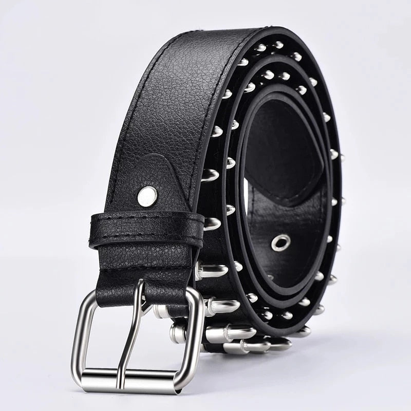 Women's Bullets Leather Belt
