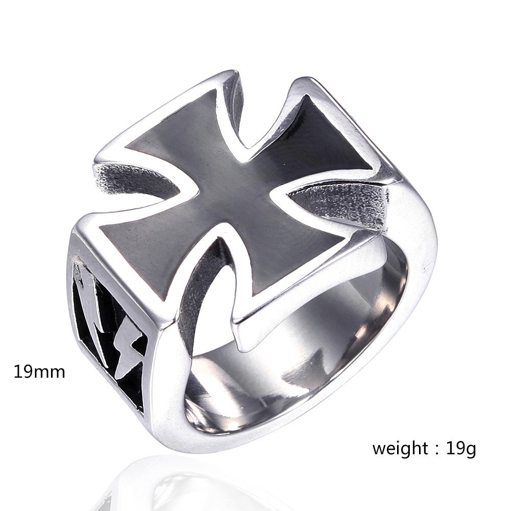 Black Cross Ring