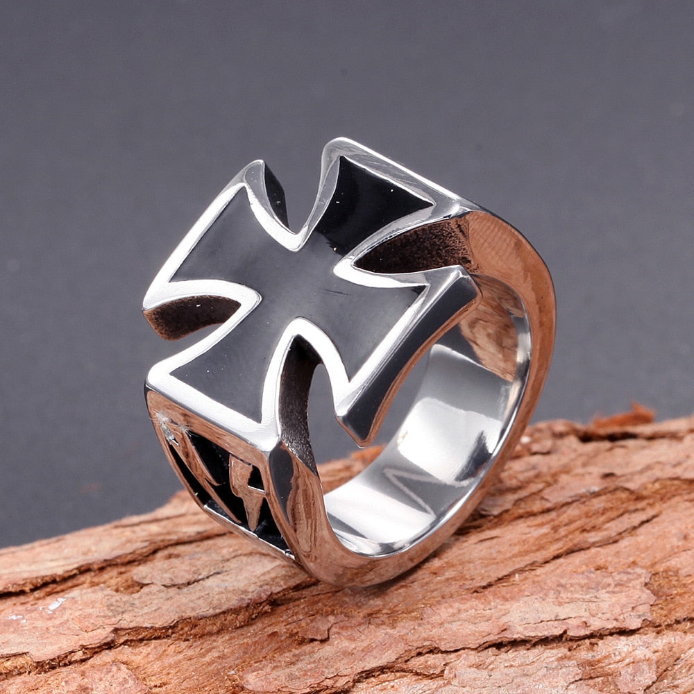 Black Cross Ring