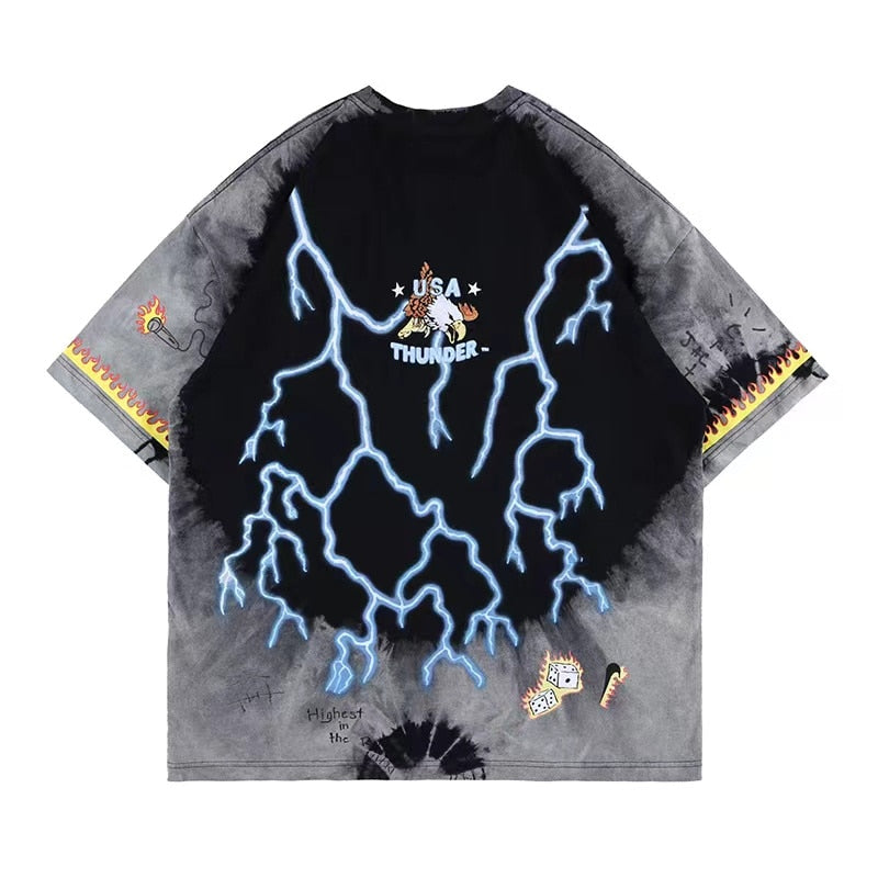 Custom Lightning Eagle Graphic Tee