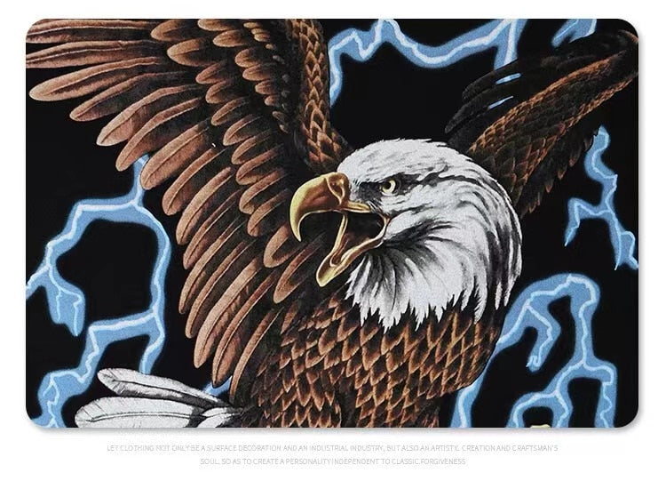 Custom Lightning Eagle Graphic Tee