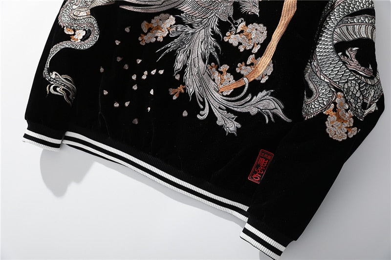 Dragon and Phoenix Embroidery Jacket