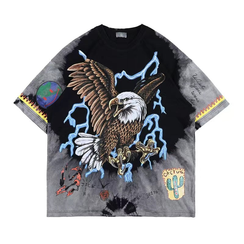 Custom Lightning Eagle Graphic Tee
