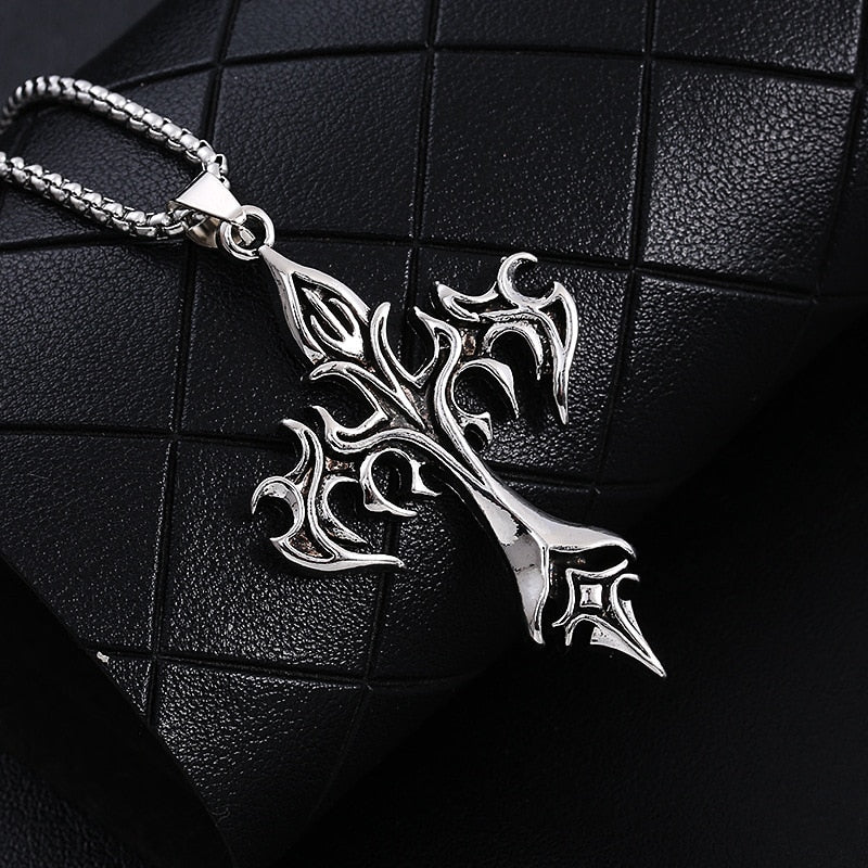 Vintage Flame Cross