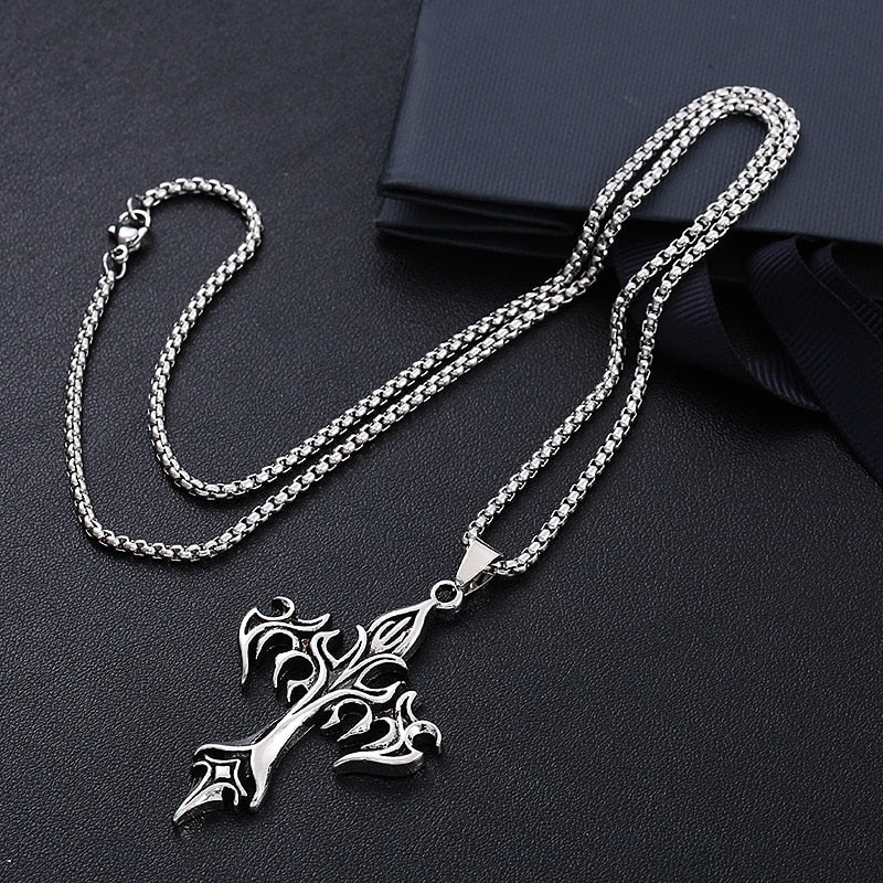 Vintage Flame Cross