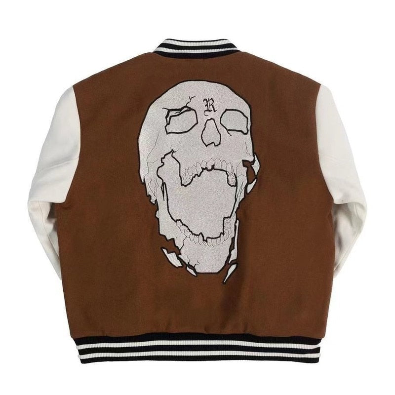 Revenge Skull Head Varsity Jacket