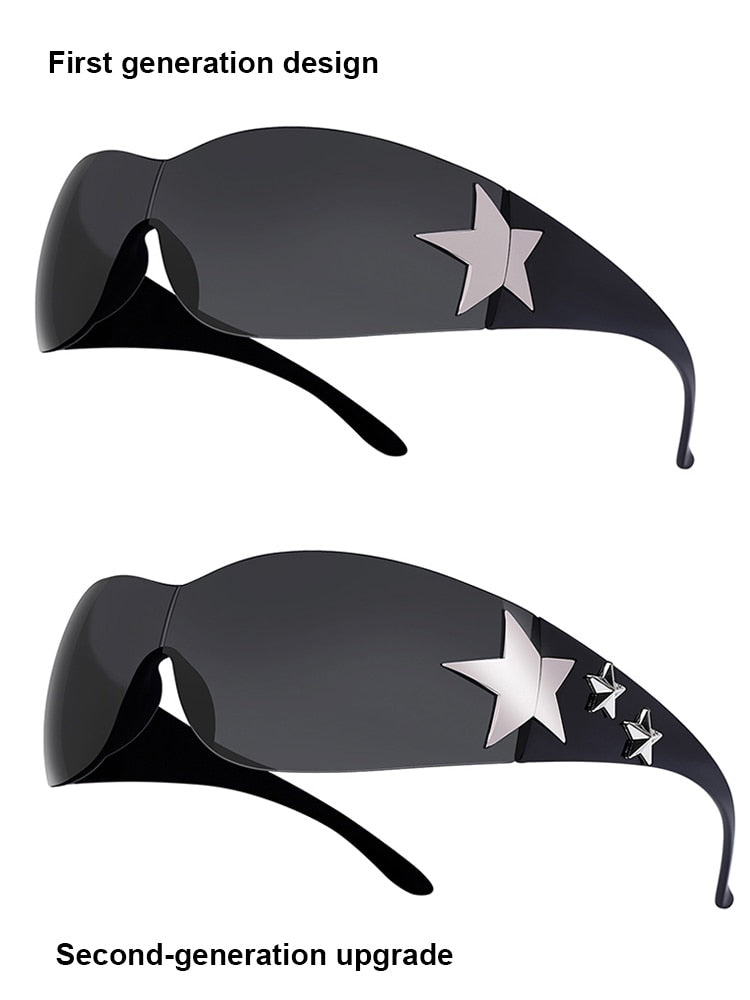 Wrap Around 3 Star Sunglasses