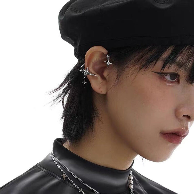 Star Clip Earrings