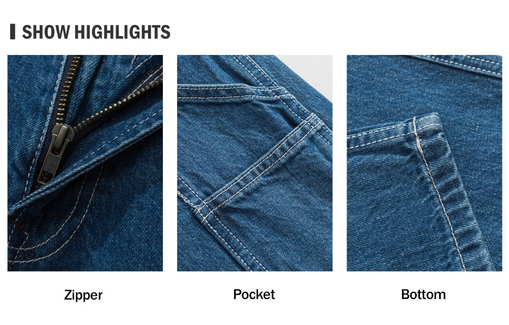 Men's Handmade Blue Carpenter Japanese Jeans