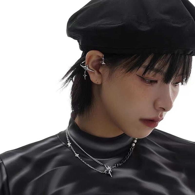 Star Clip Earrings