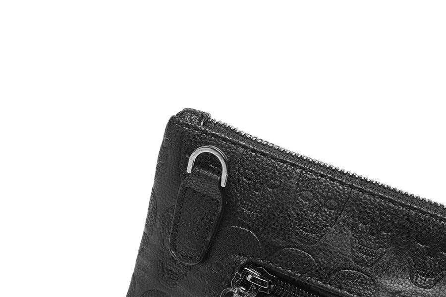 Men's Leather Skull hand Bag