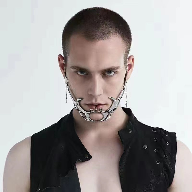 Metal Mechanical Face Ornaments