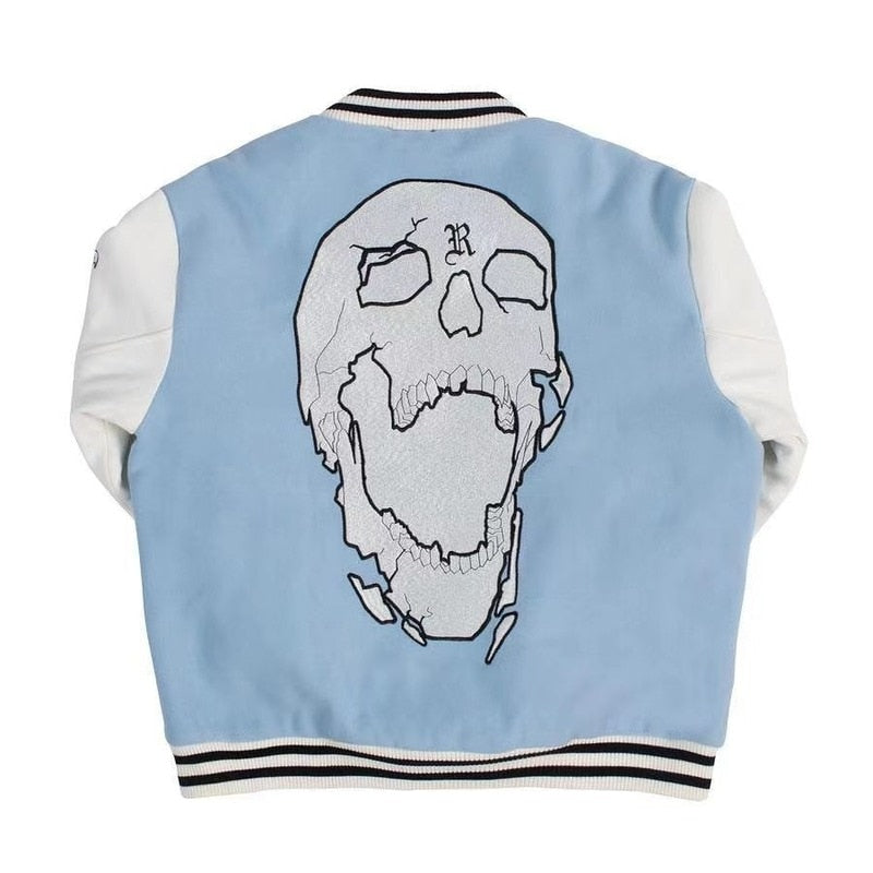 Revenge Skull Head Varsity Jacket