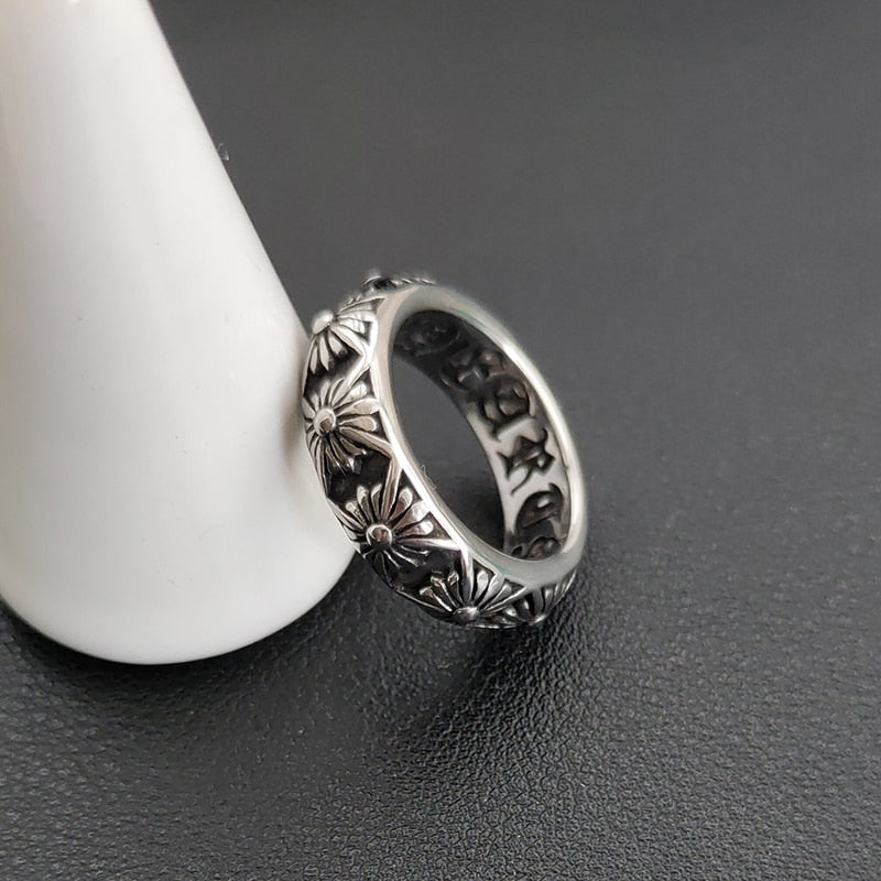 Daisy flower Stainless Steal Ring