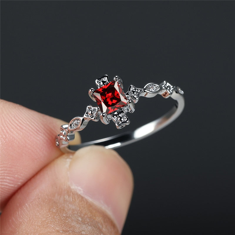 Vintage Multi Color Rhinestone Ring