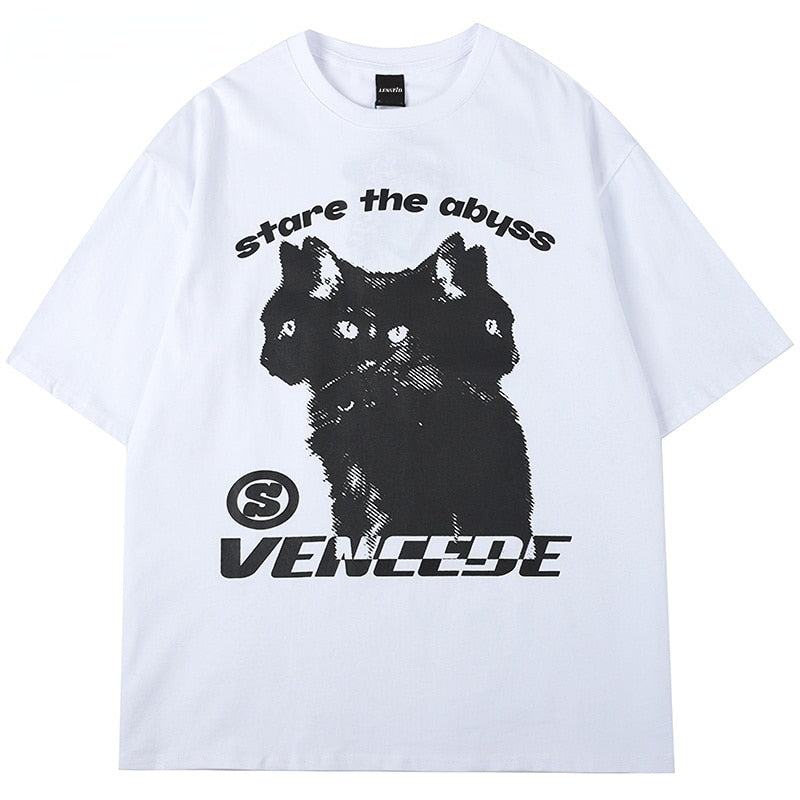 3 Headed Black Cat Tee