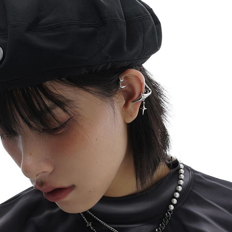 Star Clip Earrings
