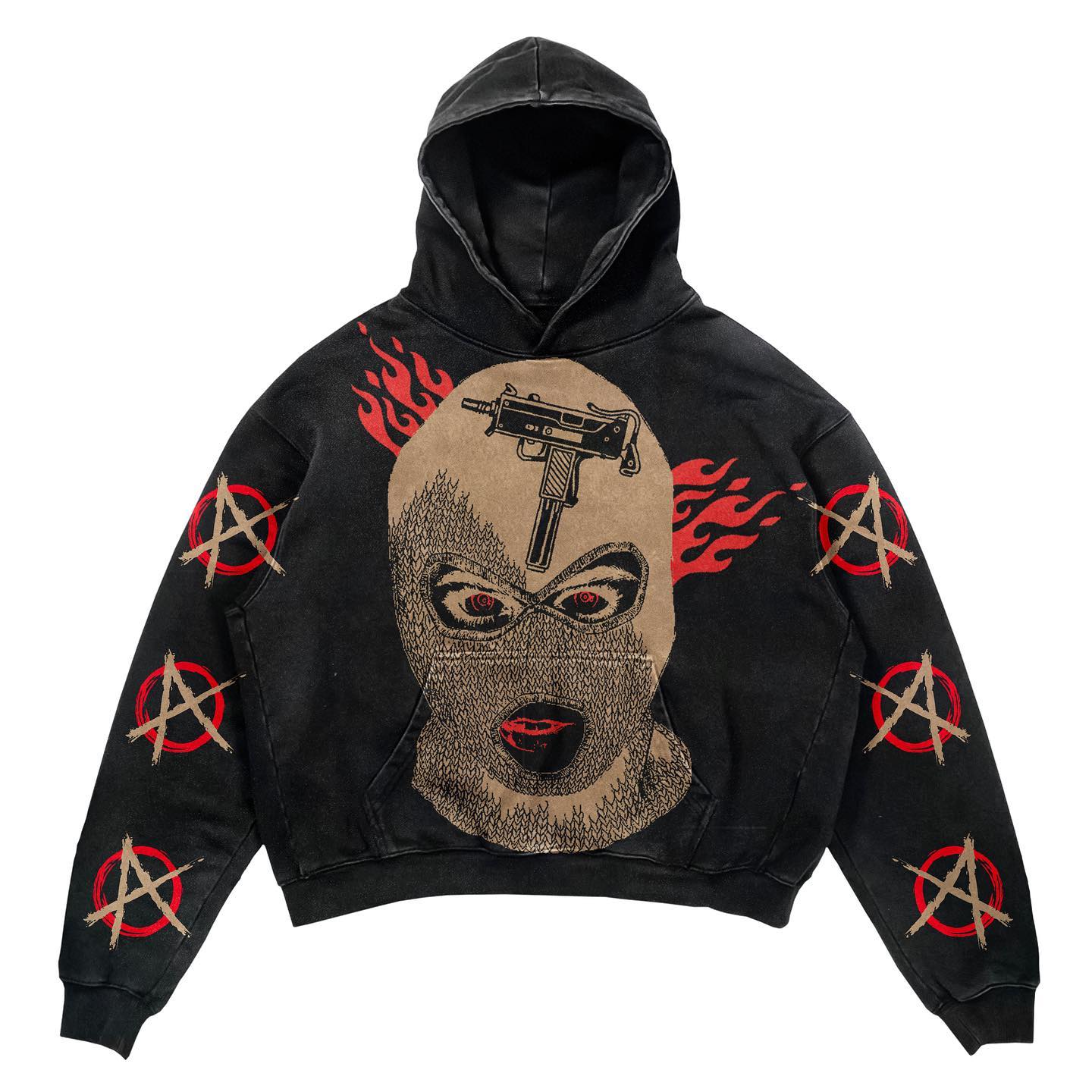 Red Eyed Masked Hoodie