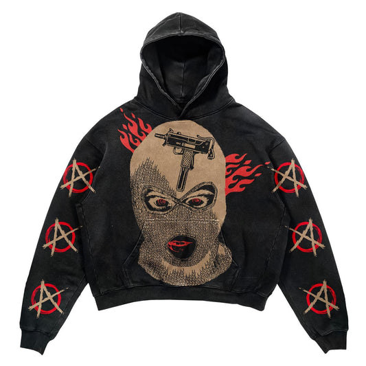 Red Eyed Masked Hoodie