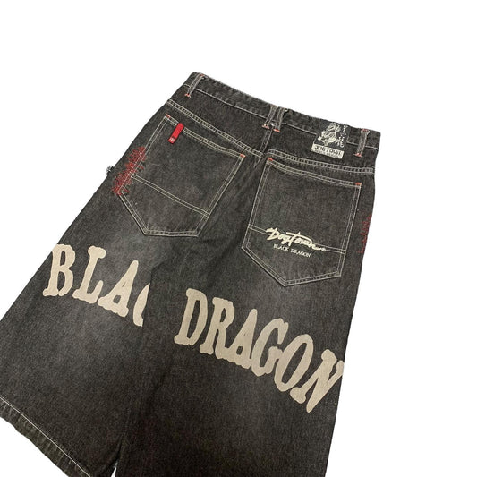 Black Dragon Denim Jorts