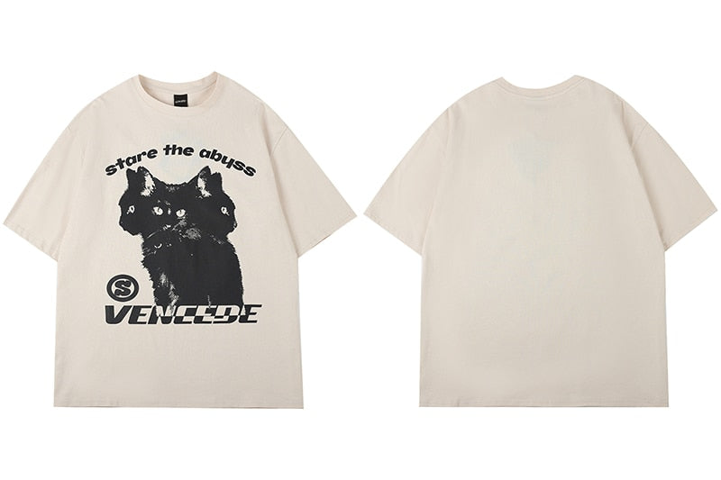 3 Headed Black Cat Tee