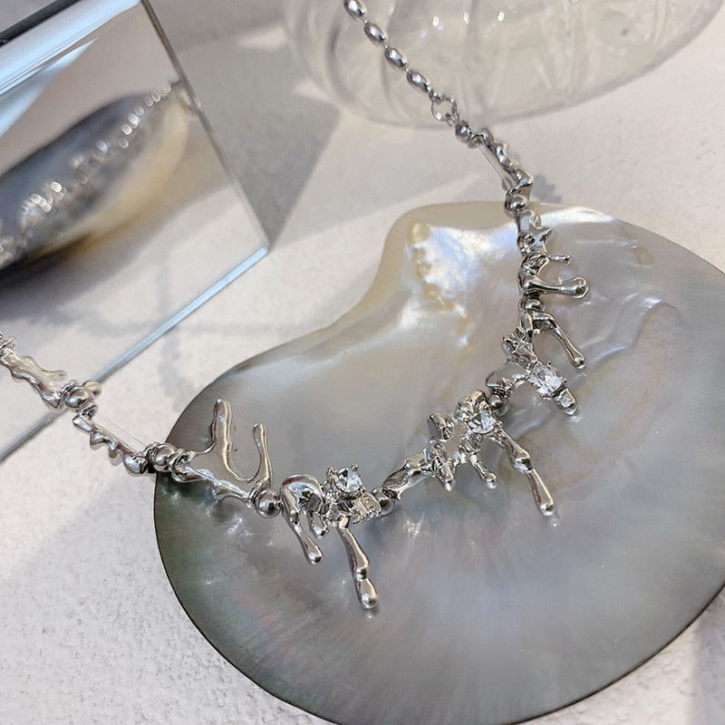 Water Droplet Necklace
