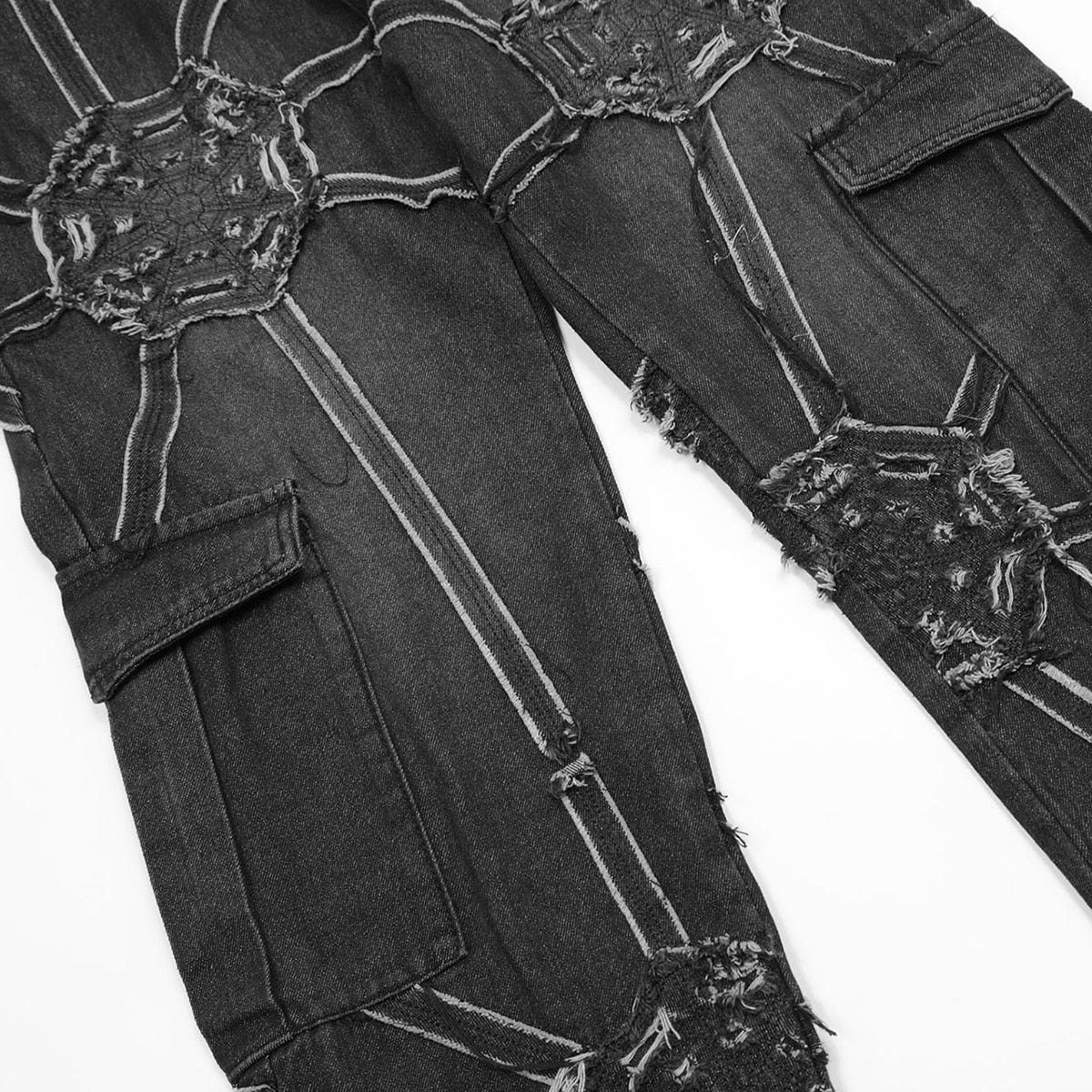Streetwear Net Baggy Jeans