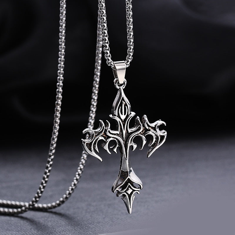 Vintage Flame Cross
