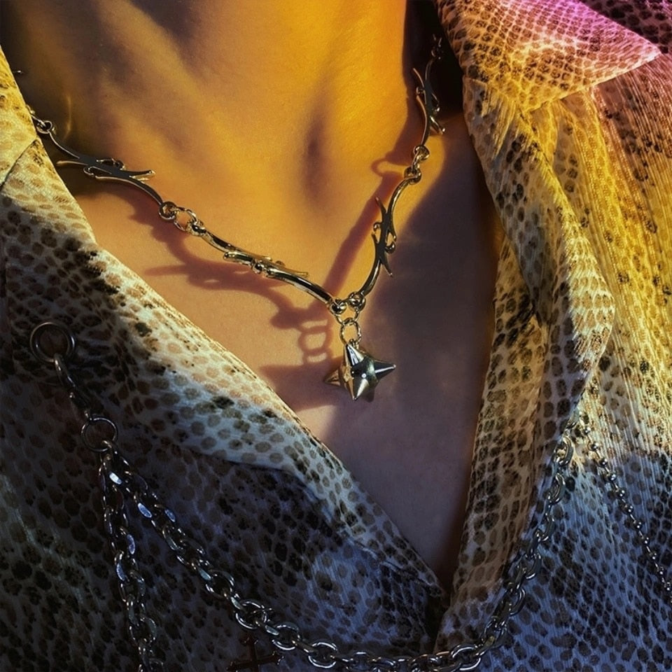 Spike Stainless Steel Chain
