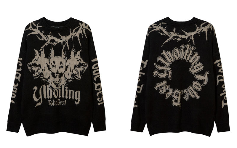 Vintage Doberman Knitted Sweater