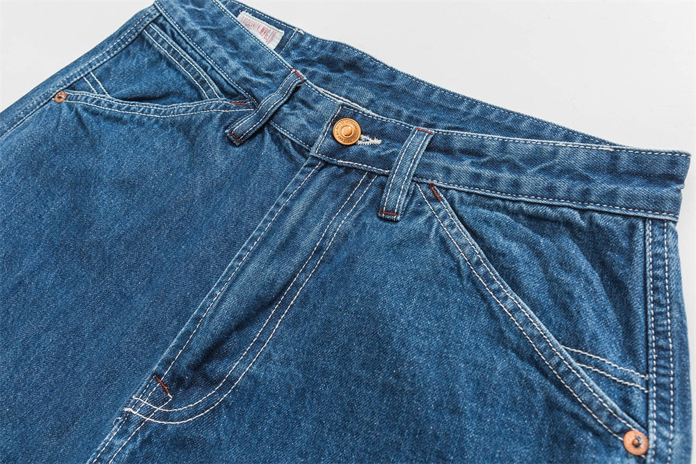 Men's Handmade Blue Carpenter Japanese Jeans