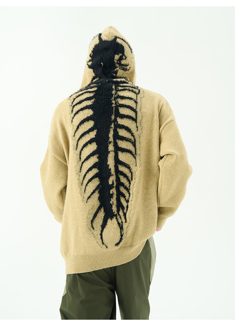 Centipede Knitted hoodie