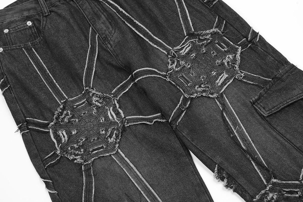 Streetwear Net Baggy Jeans