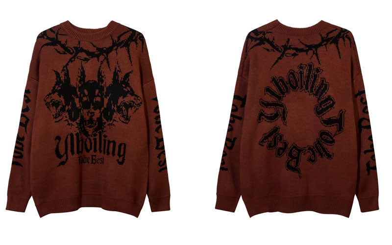 Vintage Doberman Knitted Sweater