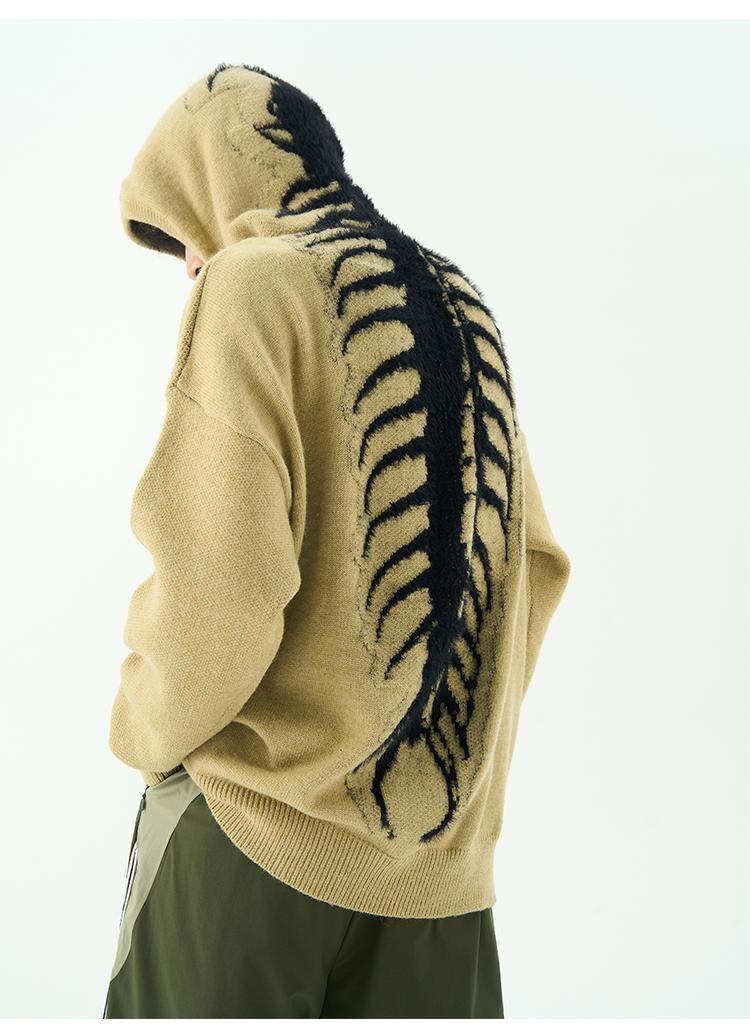 Centipede Knitted hoodie